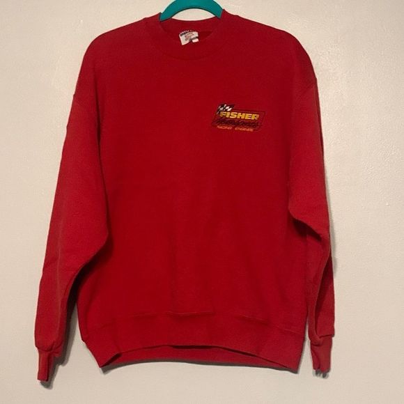 Jerzees Other - Vintage Fisher MotorSports Racing Engines #17 Crewneck JerZees Sweatshirt Large